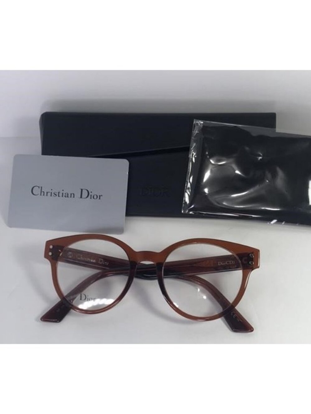 New - Dior Ladies Tortoise Aviator/Pilot Eyeglass Frames DIORCD3 - Picture 10 of 11
